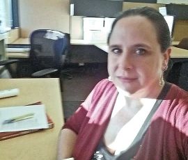 Anne Sturtevant sneaking a peek at Small Things while at work. Shh! Anne Sturtevant sneaking a peek at Small Things while at work. Shh!