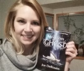 Hannah Roberts with her copy of Memories of a Ghost. Hannah Roberts with her copy of Memories of a Ghost.